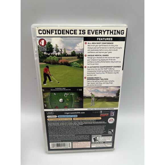PSP PlayStation Portable Tiger Woods PGA Tour 08 Game - COMPLETE With Manual! - Picture 2 of 5